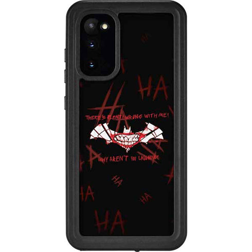DC Comics The Joker Plenty Wrong With Me Galaxy S20 Waterproof Case
