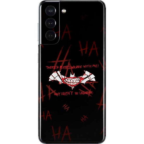 DC Comics The Joker Plenty Wrong With Me Galaxy S21 5G Skin