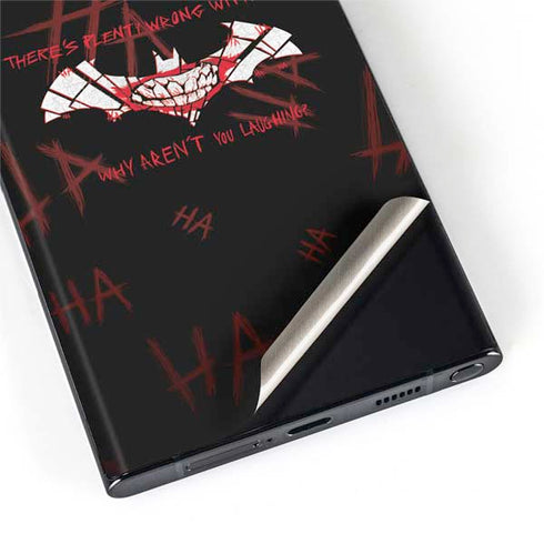 DC Comics The Joker Plenty Wrong With Me Galaxy S22 Ultra Skin