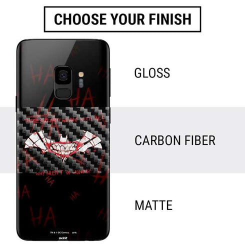 DC Comics The Joker Plenty Wrong With Me Galaxy S9 Skin