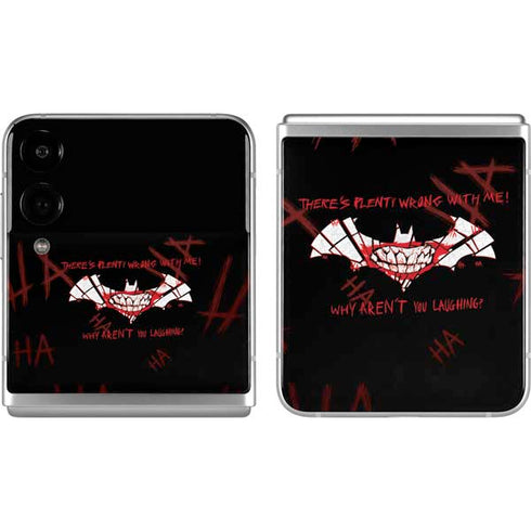 DC Comics The Joker Plenty Wrong With Me Galaxy Z Flip4 5G Skin