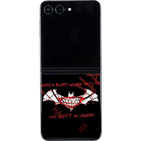 DC Comics The Joker Plenty Wrong With Me Galaxy Z Flip5 5G Skin