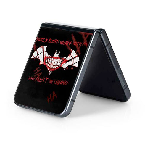 DC Comics The Joker Plenty Wrong With Me Galaxy Z Flip5 5G Skin