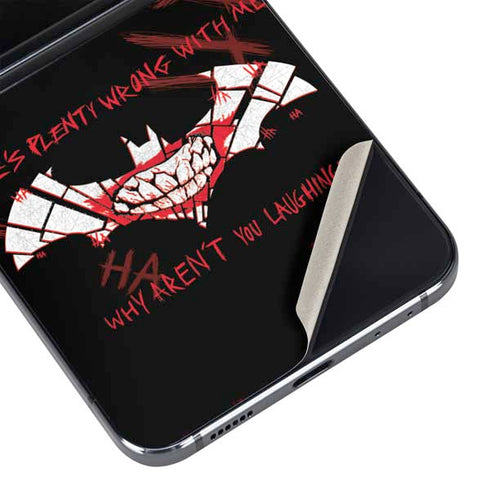 DC Comics The Joker Plenty Wrong With Me Galaxy Z Flip5 5G Skin
