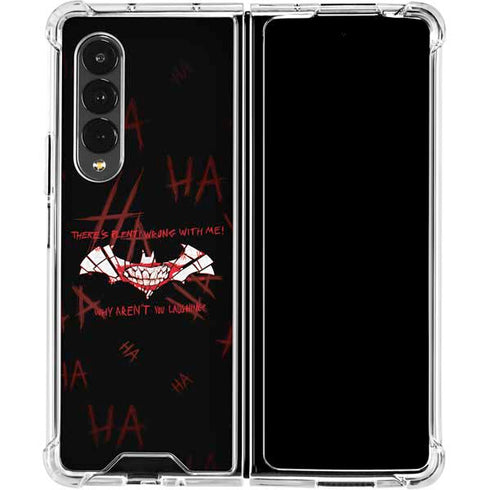 DC Comics The Joker Plenty Wrong With Me Galaxy Z Fold4 5G Clear Case