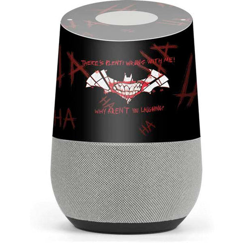 DC Comics The Joker Plenty Wrong With Me Google Home Skin