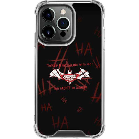 DC Comics The Joker Plenty Wrong With Me iPhone 13 Pro Clear Case
