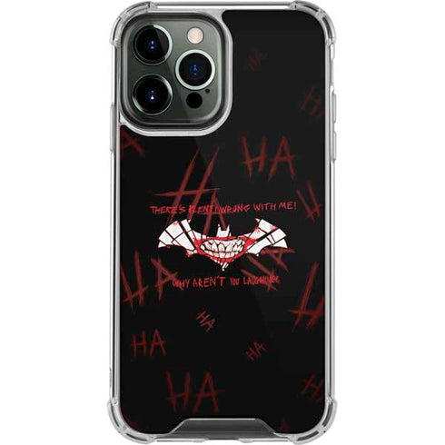 DC Comics The Joker Plenty Wrong With Me iPhone 13 Pro Max Clear Case