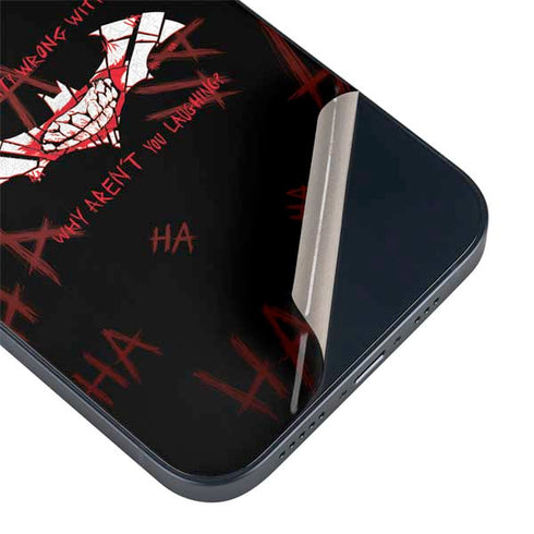 DC Comics The Joker Plenty Wrong With Me iPhone 14 Plus Skin