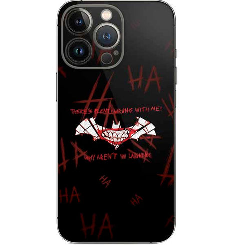 DC Comics The Joker Plenty Wrong With Me iPhone 14 Pro Skin