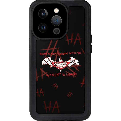 DC Comics The Joker Plenty Wrong With Me iPhone 14 Pro Waterproof Case