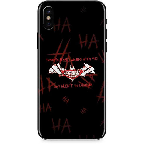DC Comics The Joker Plenty Wrong With Me iPhone X Skin