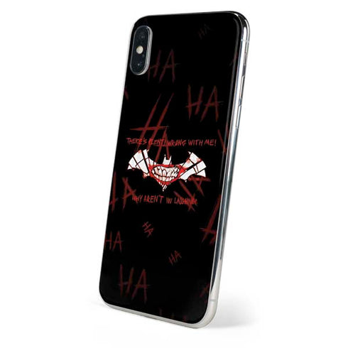 DC Comics The Joker Plenty Wrong With Me iPhone XS Max Skin