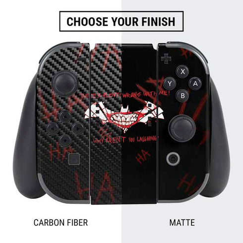 DC Comics The Joker Plenty Wrong With Me Nintendo Switch Bundle Skin