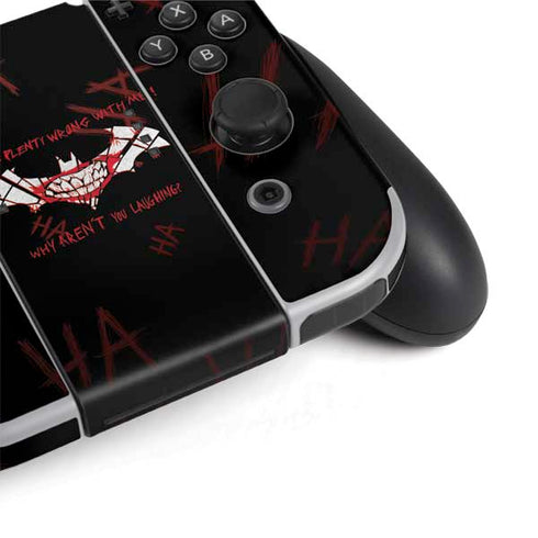 DC Comics The Joker Plenty Wrong With Me Nintendo Switch OLED (2021) Skin