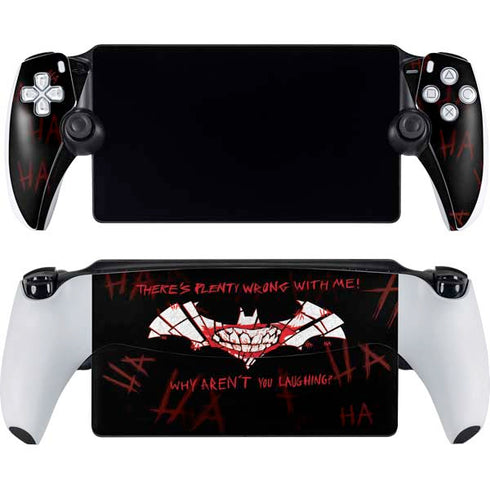 DC Comics The Joker Plenty Wrong With Me PlayStation Portal Remote Player Skin