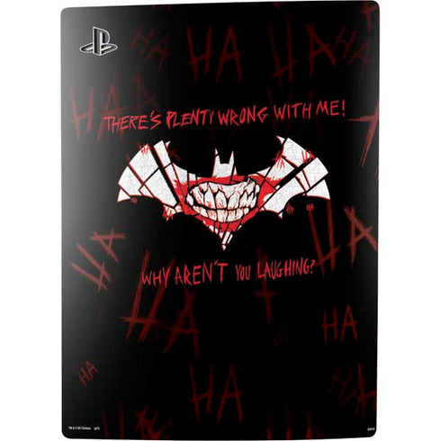 DC Comics The Joker Plenty Wrong With Me PS5 Digital Edition Console Skin