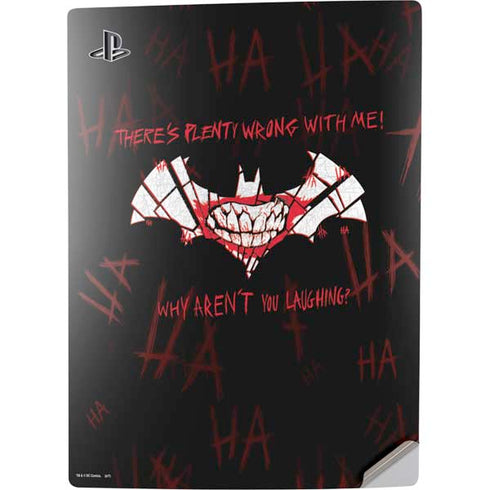 DC Comics The Joker Plenty Wrong With Me PS5 Digital Edition Console Skin