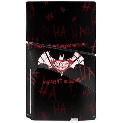 DC Comics The Joker Plenty Wrong With Me PS5 Slim Disk Bundle Skin