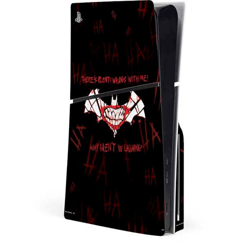 DC Comics The Joker Plenty Wrong With Me PS5 Slim Disk Console Skin