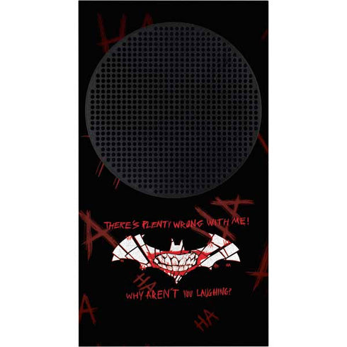 DC Comics The Joker Plenty Wrong With Me Xbox Series S Console Skin