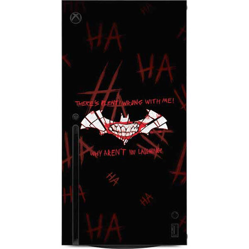DC Comics The Joker Plenty Wrong With Me Xbox Series X Console Skin