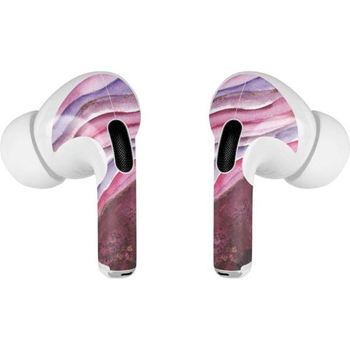Plum Watercolor Geode AirPods Pro 2nd Gen Skin