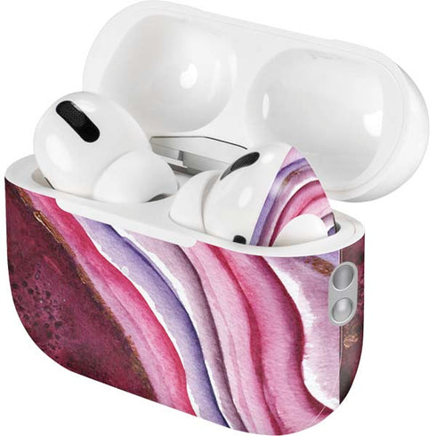 Plum Watercolor Geode AirPods Pro 2nd Gen Skin