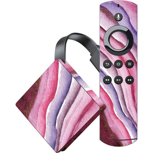 Plum Watercolor Geode Amazon Fire TV Skin