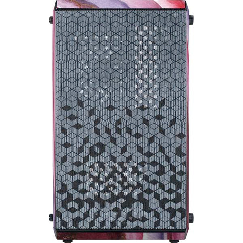 Plum Watercolor Geode Cooler Master MasterBox Q300L Mini Tower Skin