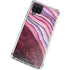 Plum Watercolor Geode Galaxy A12 Clear Case