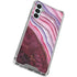 Plum Watercolor Geode Galaxy A14 5G Clear Case