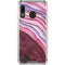 Plum Watercolor Geode Galaxy A30 Clear Case