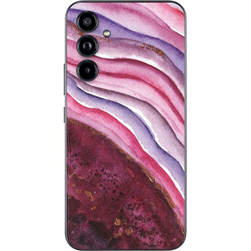 Plum Watercolor Geode Galaxy A54 5G Skin