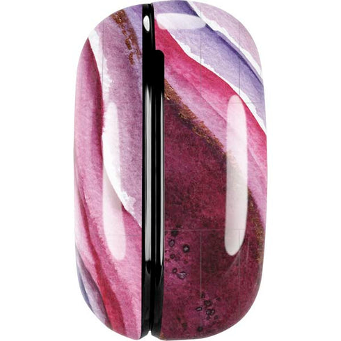 Plum Watercolor Geode Galaxy Buds Pro Skin