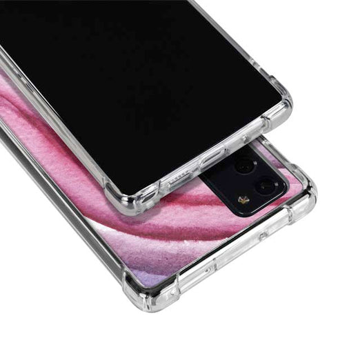 Plum Watercolor Geode Galaxy Note20 5G Clear Case