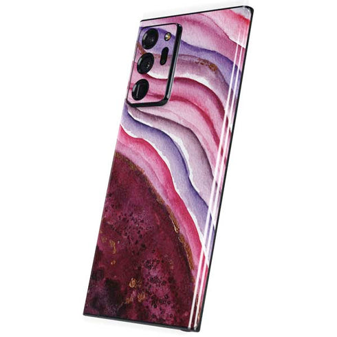 Plum Watercolor Geode Galaxy Note20 Ultra 5G Skin