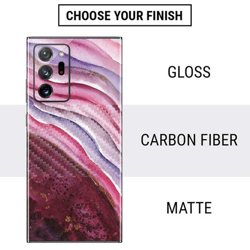 Plum Watercolor Geode Galaxy Note20 Ultra 5G Skin