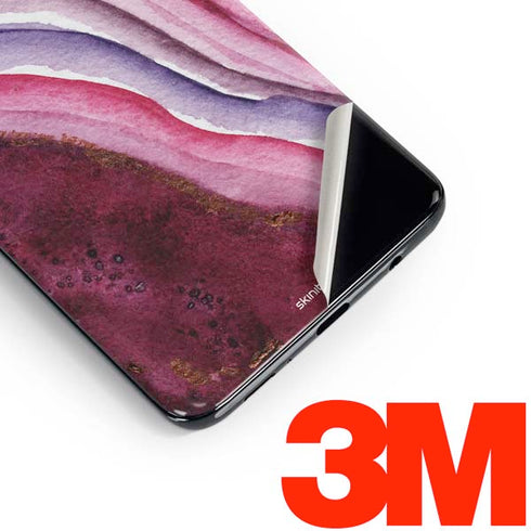 Plum Watercolor Geode Galaxy S10e Skin