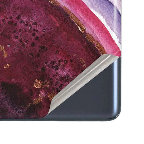 Plum Watercolor Geode Galaxy S20 Fan Edition Skin
