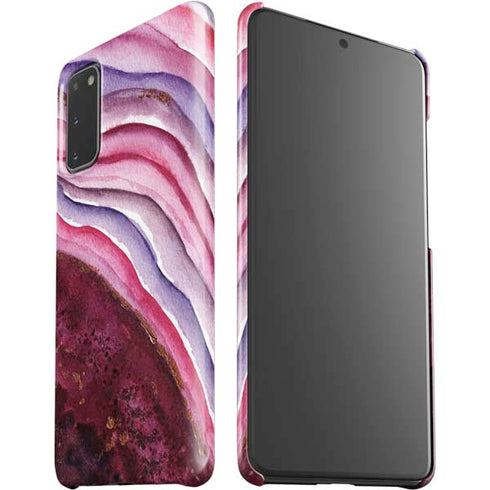 Plum Watercolor Geode Galaxy S20 Lite Case