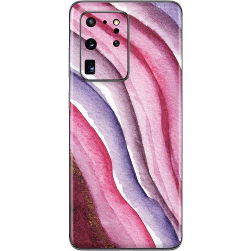 Plum Watercolor Geode Galaxy S20 Ultra 5G Skin