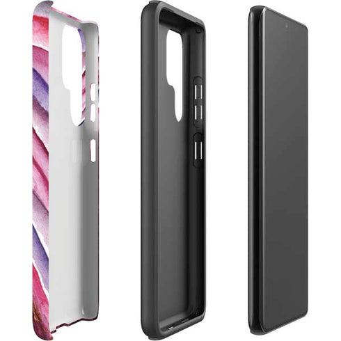 Plum Watercolor Geode Galaxy S22 Ultra Pro Case