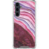 Plum Watercolor Geode Galaxy S23 FE Clear Case