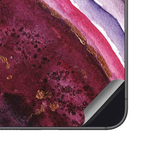 Plum Watercolor Geode Galaxy S23 FE Skin