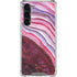 Plum Watercolor Geode Galaxy S23 Plus Clear Case
