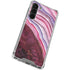 Plum Watercolor Geode Galaxy S23 Plus Clear Case