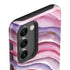 Plum Watercolor Geode Galaxy S23 Plus Pro Case