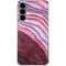 Plum Watercolor Geode Galaxy S24 Plus Clear Case