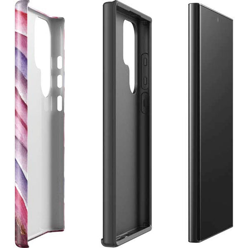 Plum Watercolor Geode Galaxy S24 Ultra Impact Case